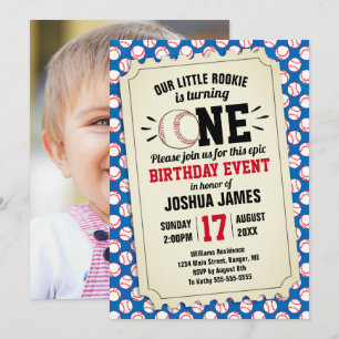 Baseball Little Rookie Ticket Back Foto van Sports Kaart