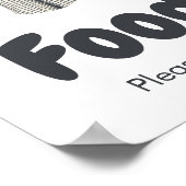 Baseball Little Slugger Baby shower Eten Poster (Hoek)