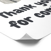 Baseball Little Slugger Bedankt voor je komst Poster (Hoek)