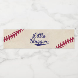 Baseball "Little Slugger" waterflesetiketten Waterfles Etiket