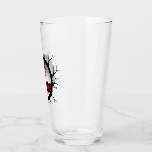 Baseball-Logo, Baseball Custom Name, Baseball Gift Glas (Links)