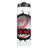 Baseball-Logo, Baseball Custom Name, Baseball Gift Thermosbeker (Voorkant)