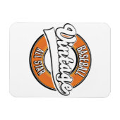 Baseball logo in vintage stijl. magneet (Horizontaal)