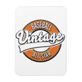 Baseball logo in vintage stijl. magneet (Verticaal)