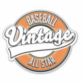 Baseball logo in vintage stijl. sticker (Voorkant)