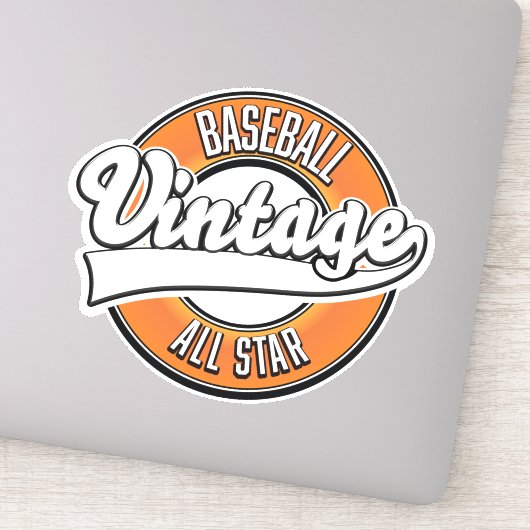 Baseball logo in vintage stijl. sticker (Detail)
