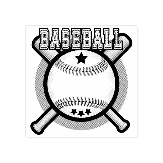 Baseball Logo Rubberstempel (Afrduk)