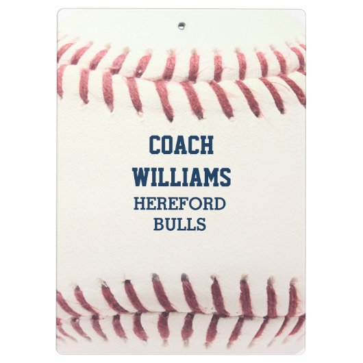 Baseball-look op maat klembord (Achterkant)