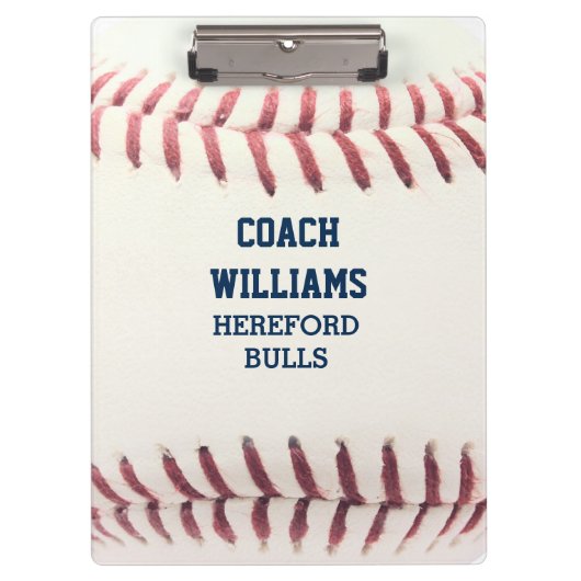 Baseball-look op maat klembord (Voorkant)