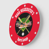 Baseball Lounge Wandklok (Hoek)