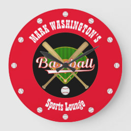 Baseball Lounge Wandklok