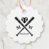 Baseball Love Bedankjes Labels (Voorkant)