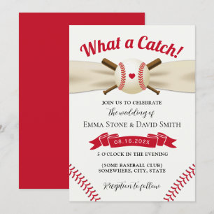 Baseball Love Elegant Sports Weduwrood Kaart