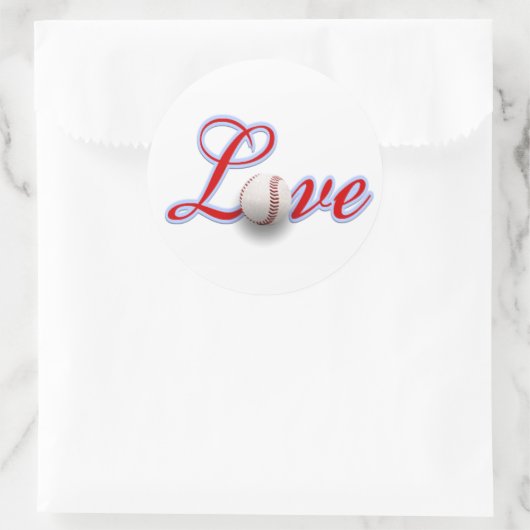 Baseball Love Gift Sticker (Tas)