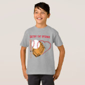 Baseball Love, Glove and Bats T-shirt (Voorkant volledig)