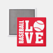 Baseball Love Magneet (Voorkant / Achterkant)