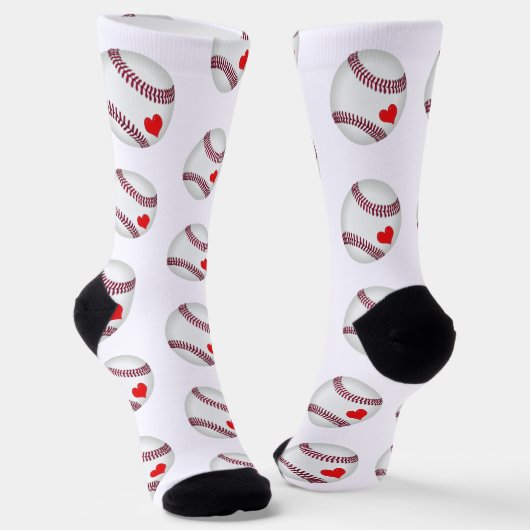 Baseball Love Sokken (Gebogen)