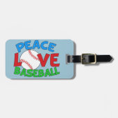 Baseball Love Sports Bagagelabel (Voorkant horizontaal)