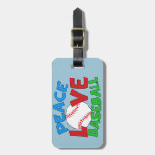 Baseball Love Sports Bagagelabel (Voorkant verticaal)