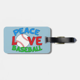 Baseball Love Sports Bagagelabel