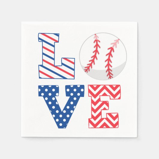 Baseball Love Sports Servet (Voorkant)