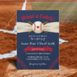 Baseball Love Sports Theme Elegant Navy Weddenscha Kaart<br><div class="desc">Baseball Love Sports Theme Elegant Navy Wedding Uitnodigingen.</div>