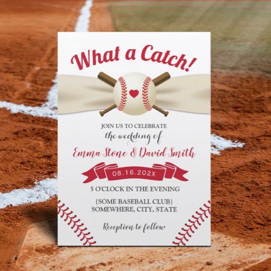 Baseball Love Sports Theme Summer Weddenschap Kaart