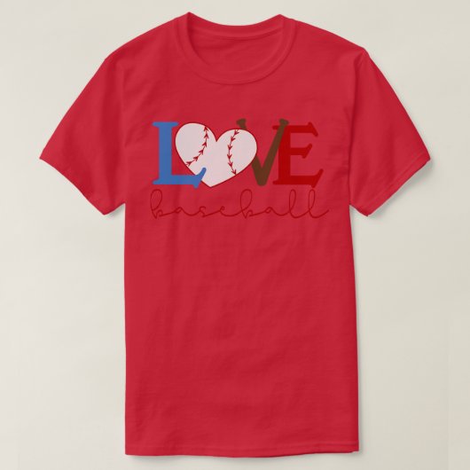 Baseball Lover 1 T-shirt (Design voorkant)