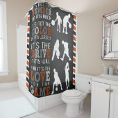 Baseball Lover Gift, Baseball Player Gift Idee Douchegordijn (In situ)