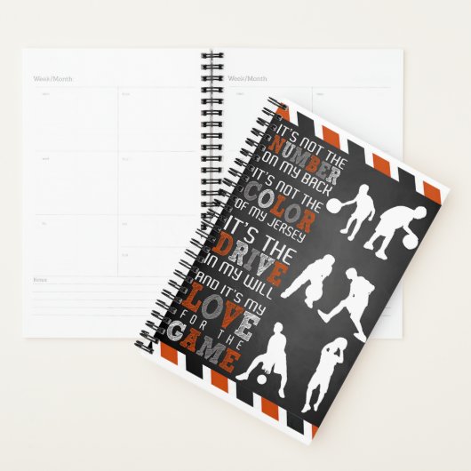 Baseball Lover Gift, Baseball Player Gift Idee Planner (Display)