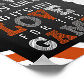 Baseball Lover Gift, Baseball Player Gift Idee Poster (Hoek)