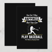 Baseball Lover Gift for Baseball Team Player Feestdagenkaart (Voorkant / Achterkant)