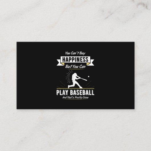Baseball Lover Gift for Baseball Team Player Visitekaartje (Voorkant)