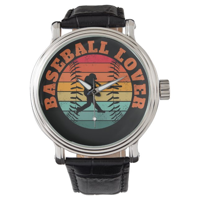 Baseball Lover Horloge (Voorkant)