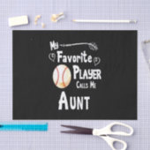 Baseball Lover | Mijn favoriete speler roept me Ta Tissuepapier (Craft)