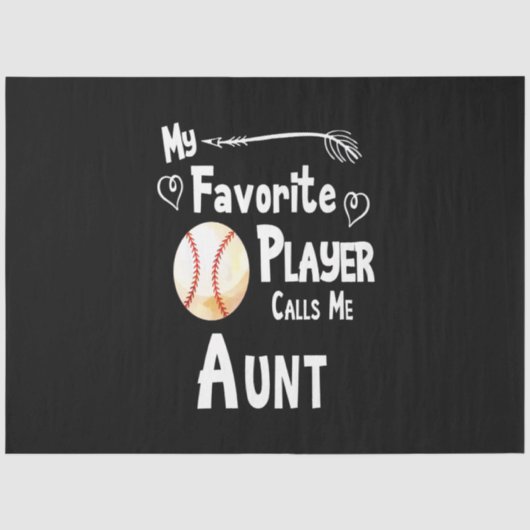 Baseball Lover | Mijn favoriete speler roept me Ta Tissuepapier (Voorkant)