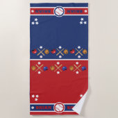 Baseball Lover Persoonlijke keuken Strandlaken (Voorkant)