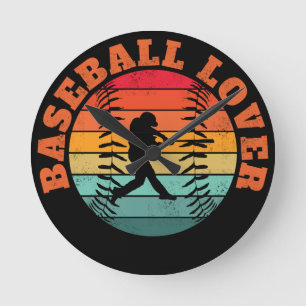 Baseball Lover Ronde Klok