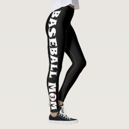 Baseball Ma Aangepaste Jersey Aantal Leggings