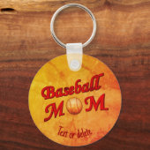Baseball Ma Cute Personated Sleutelhanger (Voorkant)
