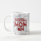 Baseball Ma Cute Sports Personeelsnummer Koffiemok (Links)