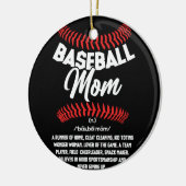 Baseball Ma Definition Sport Softball Keramisch Ornament (Links)