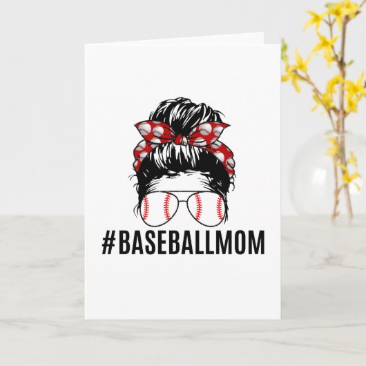 Baseball Ma Life Kaart (Gele Bloem)