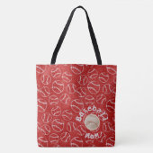 Baseball Ma Red Print Bag Tote Bag (Voorkant)