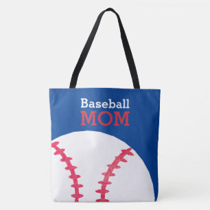 Baseball Ma Retro Persoonlijk Trendy Blue Tote Bag