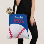 Baseball Ma Retro Persoonlijk Trendy Blue Tote Bag (Dichtbij)