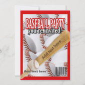 Baseball magazine wit en rood kaart (Voorkant)