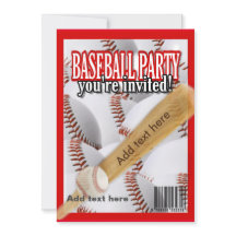Baseball magazine wit en rood