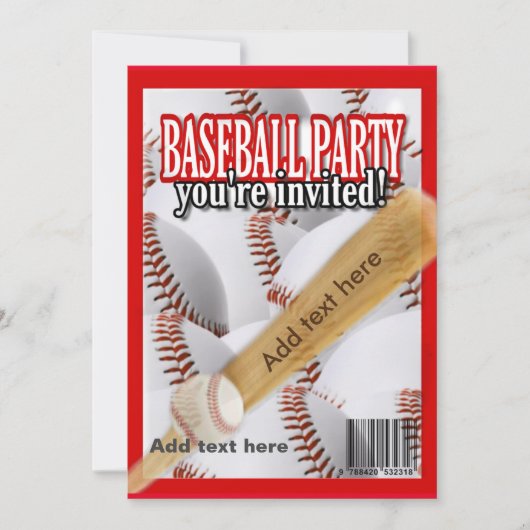 Baseball magazine wit en rood kaart (Voorkant)