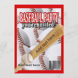 Baseball magazine wit en rood kaart